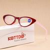 Neue Modische Lesebrille Damen Trendige Cat-Eye-Brille mit Sehstärke Fertigprodukt Fertigbrille Refraktionskraft Brillen