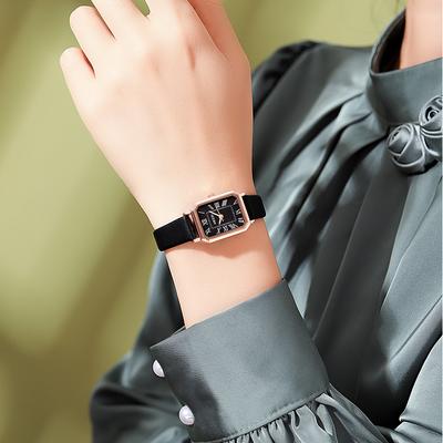 Damenuhr wasserdicht, vielseitig, einfach, leicht, kompakt, dünnes Armband, lässiger Gürtel, Damen-Quarzuhr