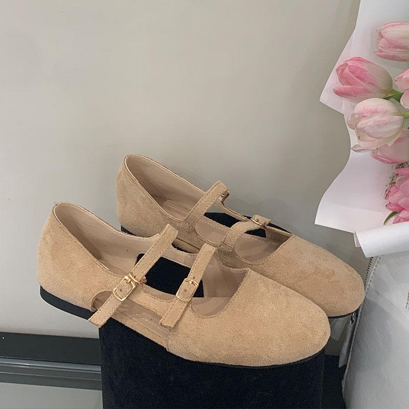 Fashion Fashion Hollow Ladies Flats With Shoes New In Spring Summer Female Shallow Footwear Buckle Strap Women Mary Janes Flats Shoes