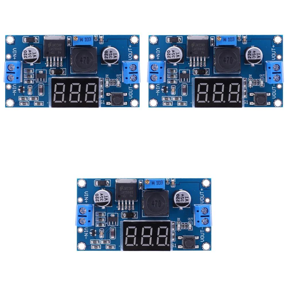1-15 Pack LM2596 DC-DC Adjustable Buck Converter Module 4.75-40V to 1.25-37V Power Supply Step Down Voltage Regulator Module