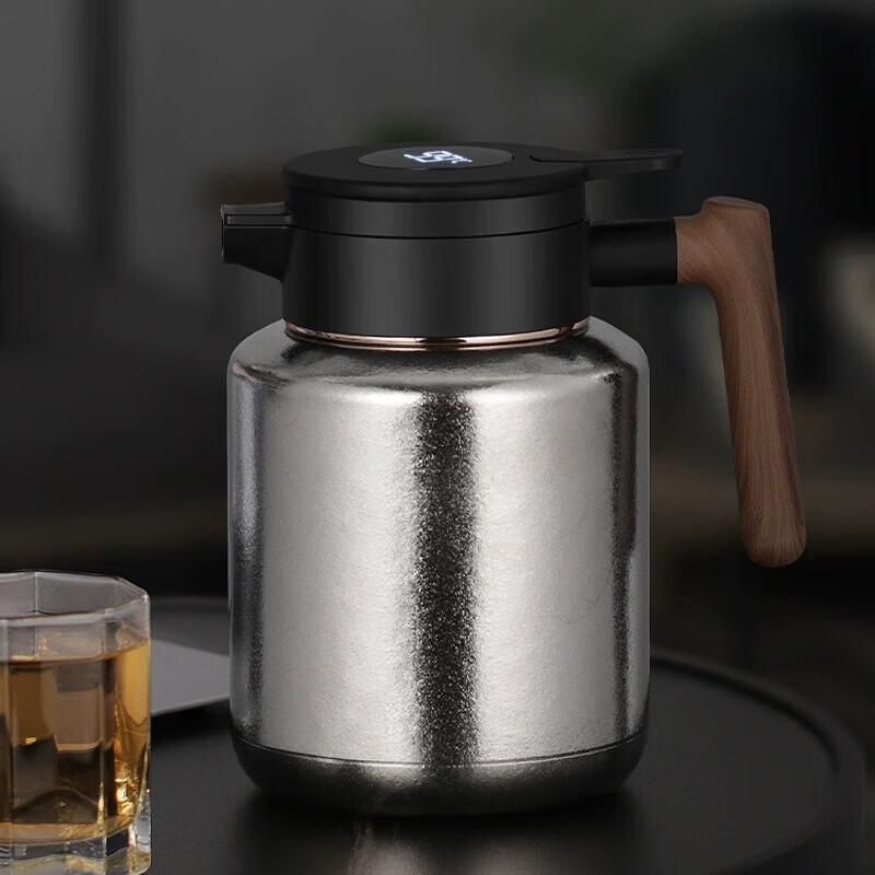 XIMX Pure Titanium Insulated Tea Pot with Temperature Display