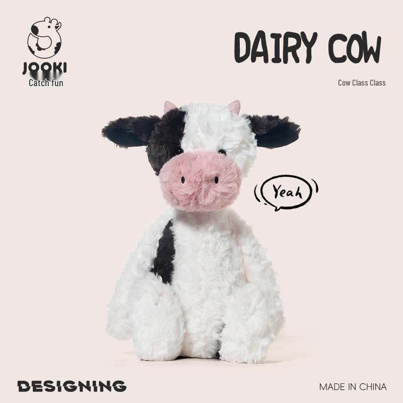 

Милая плюшевая корова Спящая кукла - Мягкая игрушка для комфорта и подарок на день рождения для девочек Cattle Class Boy (Sitting Height 30CM)
