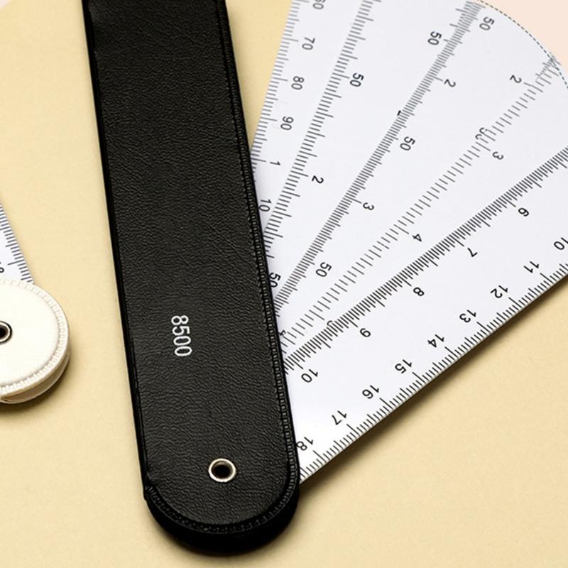Folding Metric Scale Ruler Fan Shaped Metric Scale Ruler Measuring Tool for Engineering Drawing Sewing and Quilting