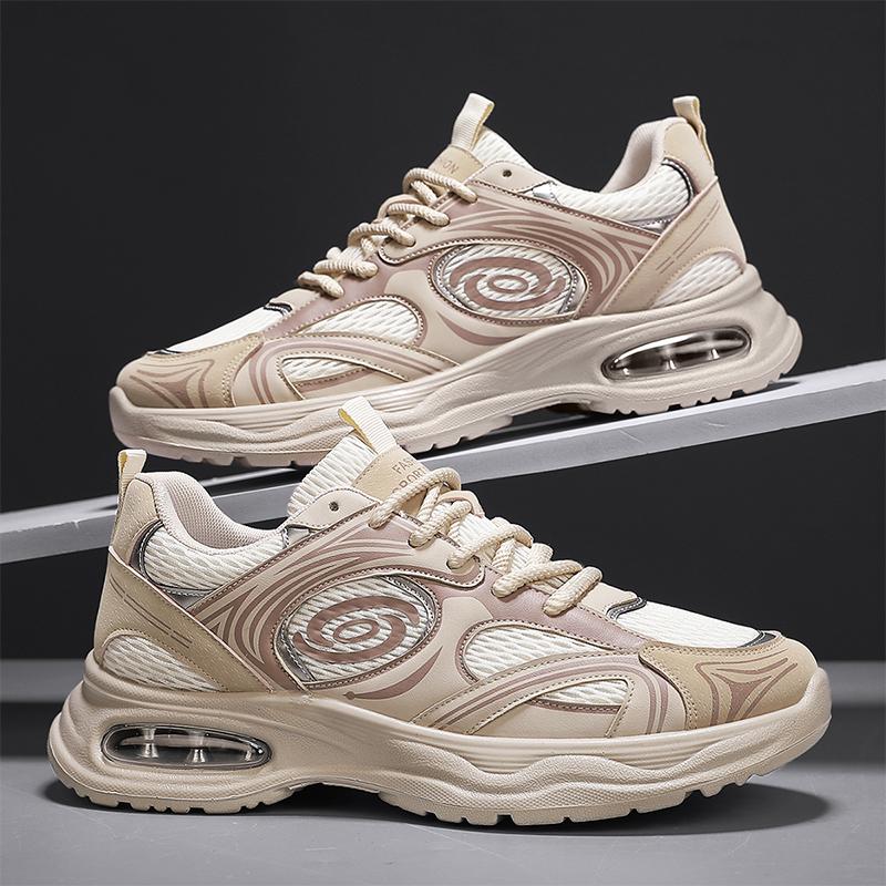 Nové prodyšné sportovní boty ze síťoviny Prodyšné pánské boty Měkká podrážka Tlumení nárazů Ležérní běžecké boty pro muže