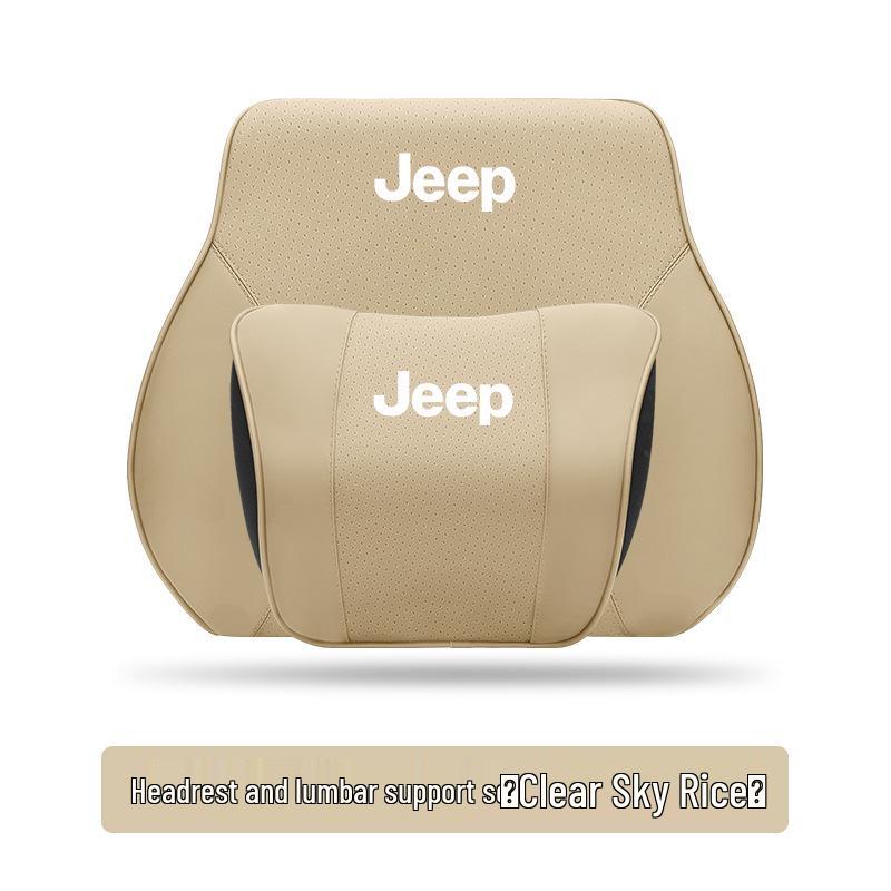 Zagłówek i podparcie lędźwiowe do Jeepa: Poduszka podróżna na szyję do Cherokee, Compass, Grand Commander