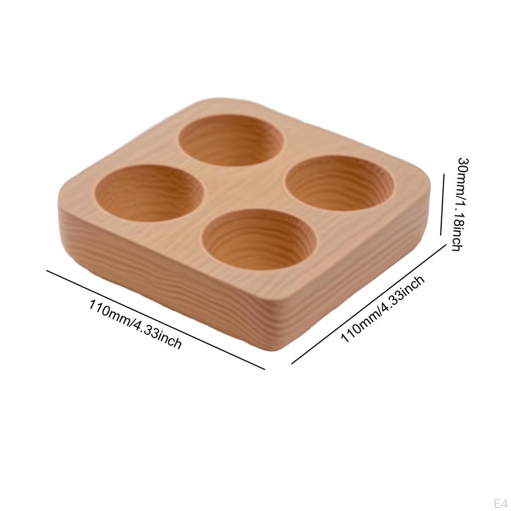 Wooden Egg Holder to Clean Decor Decorative Rustic Rack Organizer for Restaurant Tabletop Home