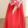 DIMANAF New 2026 Women Plus Size Summer Casual Floral Long Dress Cotton Loose Oversize Maxi Beach Sundress Elegant Vintage Lady Print