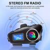 Car Bluetooth Headset Motorcycle Intercom Helmet LCD Waterproof maximum 32G