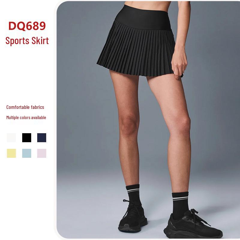 

Women s High-Waist Pleated Tennis & Running Skirt with Nylon Anti-Exposure Liner Extra Large