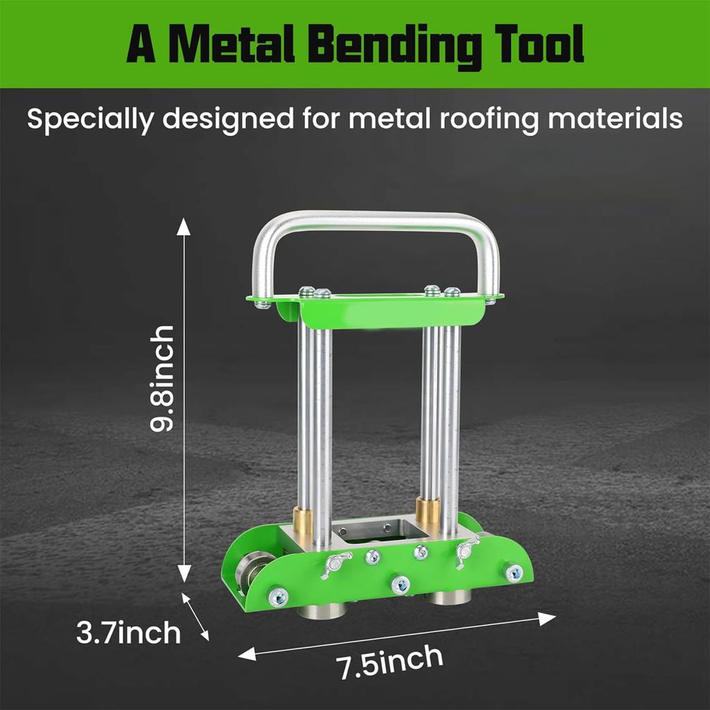 Edge Roller Bender 0 To 90 Degree Steel Aluminum Copper Plate Edge Rolling Bending Tool with 8 Inch Shears for Metal Roofing