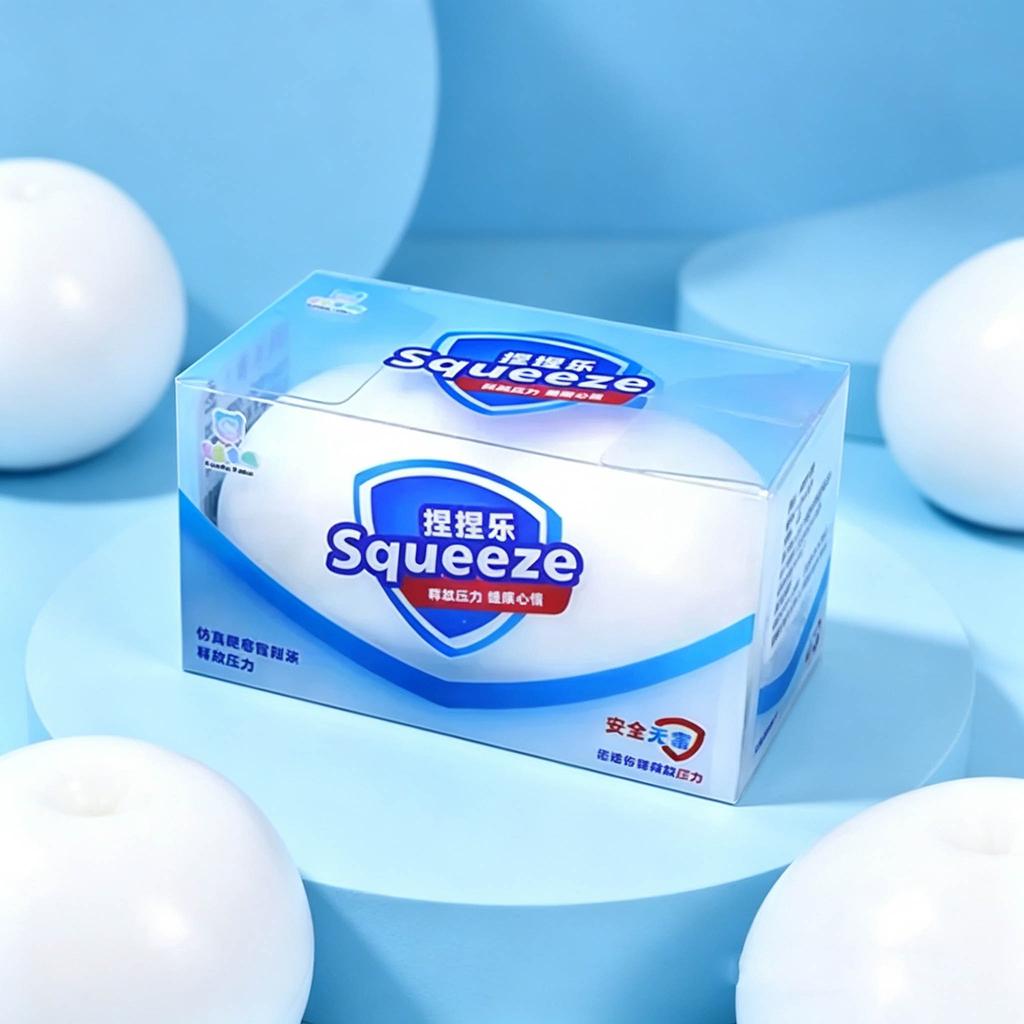 Asmr Crunchy Soap Ball Squishy, Round Block Filled Stress Ball, Sensory Fidget Toy For Hand Decompression & Anxiety Relief