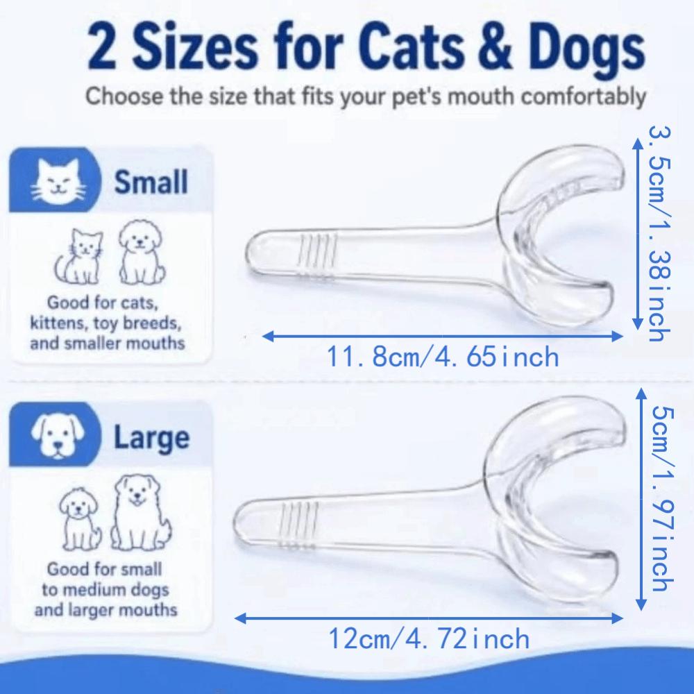 3/4Pcs Convenient Pet Oral Care Reusable Pet Tooth Brushing Helper Teeth Cleaning Tools Puppies
