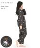 SAZAC Kuromi Shirt Long Sleeve and Pants Loungewear Pajamas, Broadcloth, 100% Cotton, Women's Set, (Black/L/SAN1902)