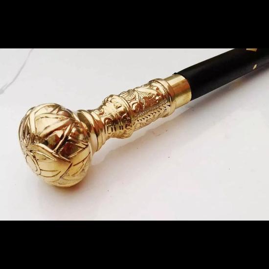 Walking Cane Stick Handle Wooden Vintage Designer Antique Victorian Style