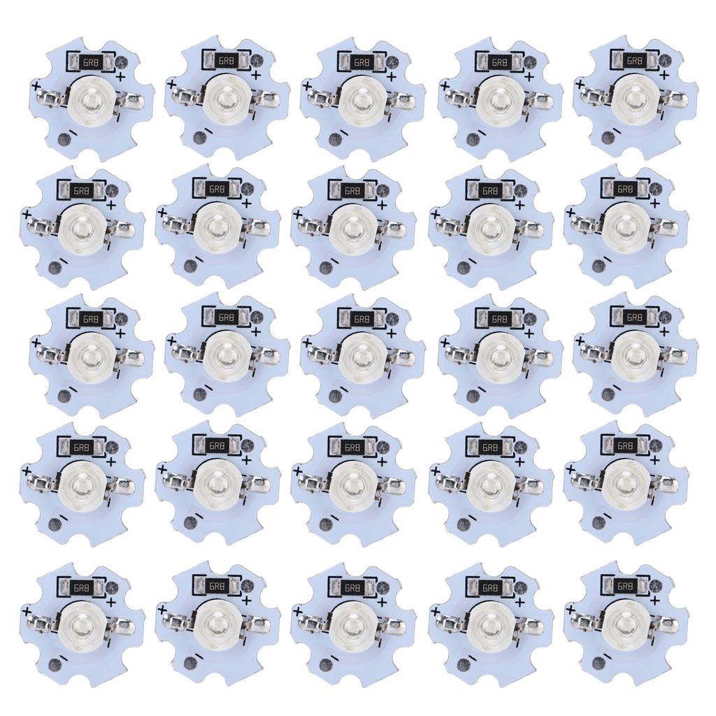25Pcs 5V LED Chips 200LM 1W High Power LED Lamp Beads for DIY Lighting FixturesUV Light 395?400NM