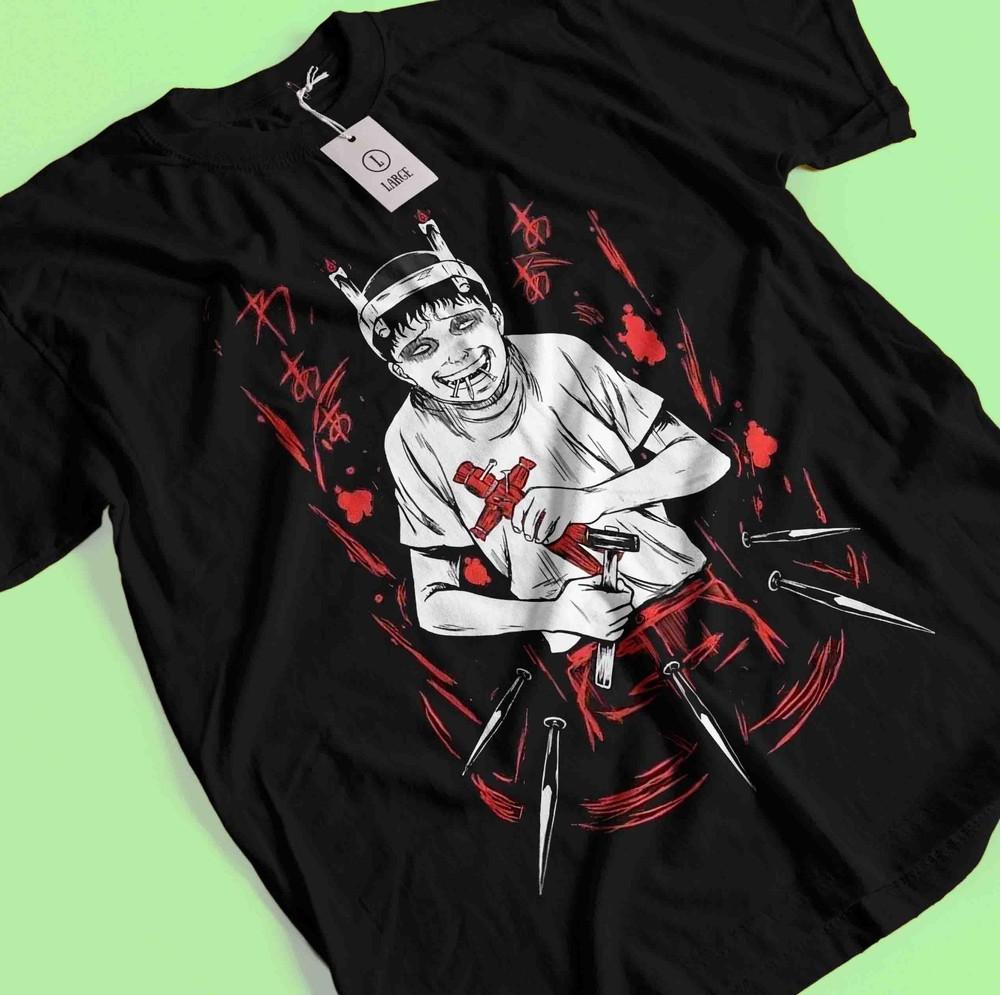 Vintage Horror Anime Love Japanese Shirt Manga Halloween Gift T-Shirt Unisex Tee