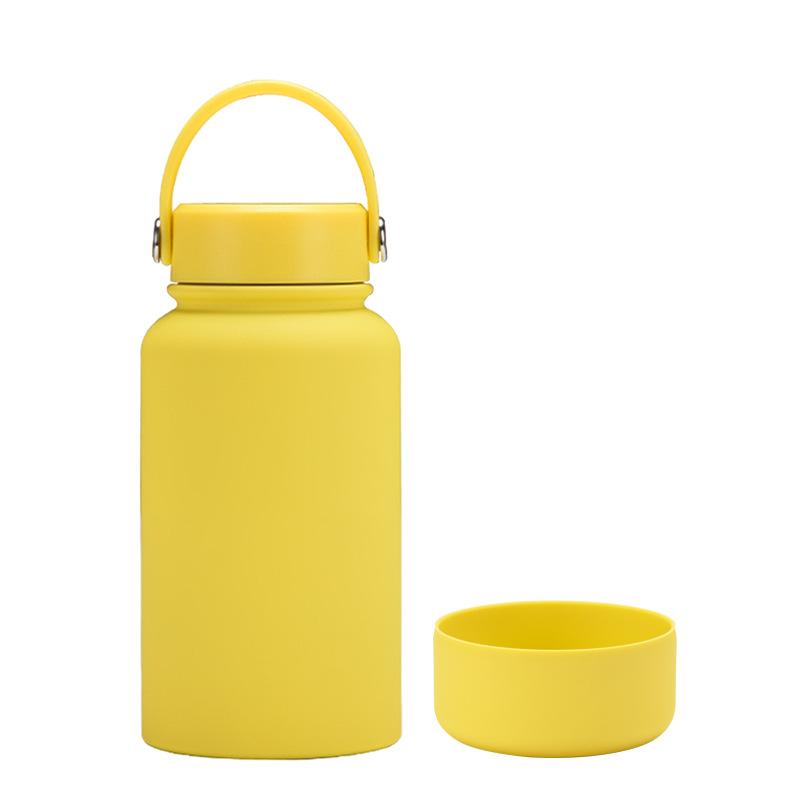 650Ml Stainless Steel Thermos Cup Non-Slip Outdoor Portable Water Cup Simple Wide Mouth Sports Kettle