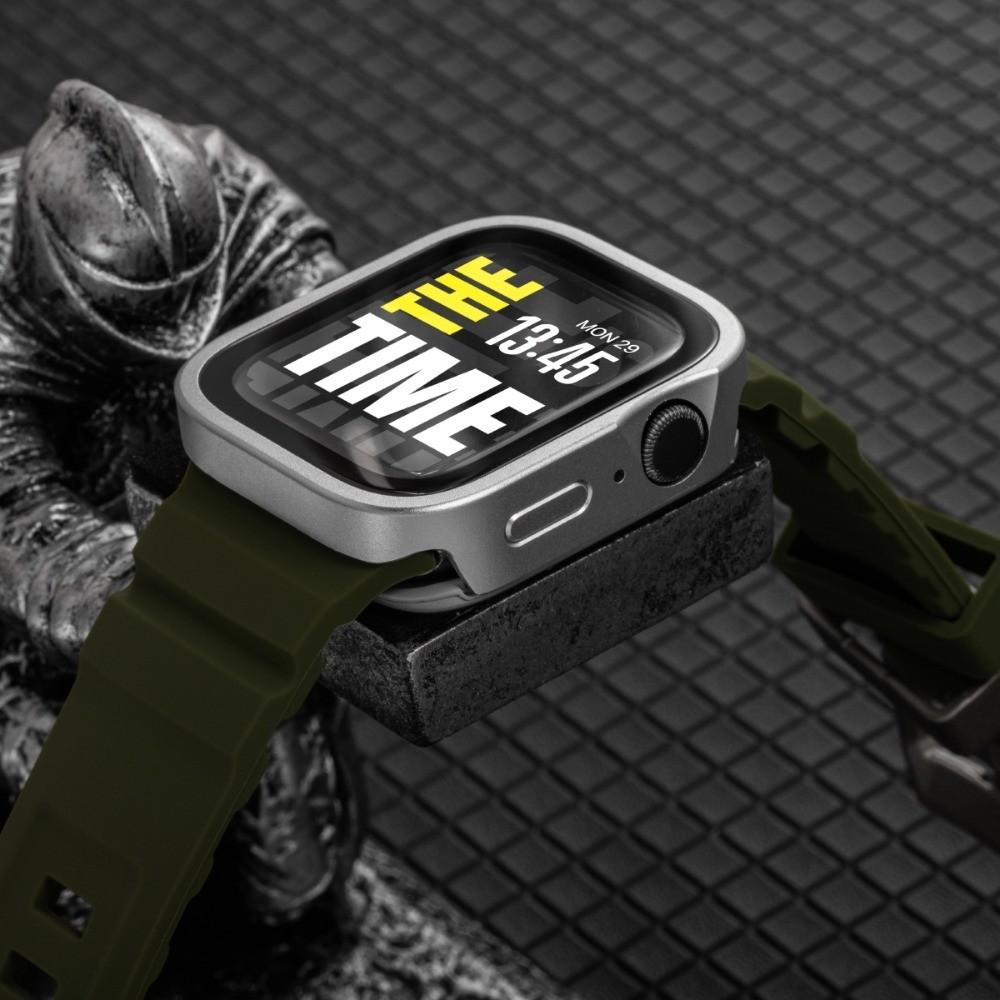 Silicone Strap + Aluminum Alloy Case For Apple Watch Ultra 3 49mm S11 S10 46mm For Apple Watch 9 8 7 45mm 6 5 4 SE3 44MM