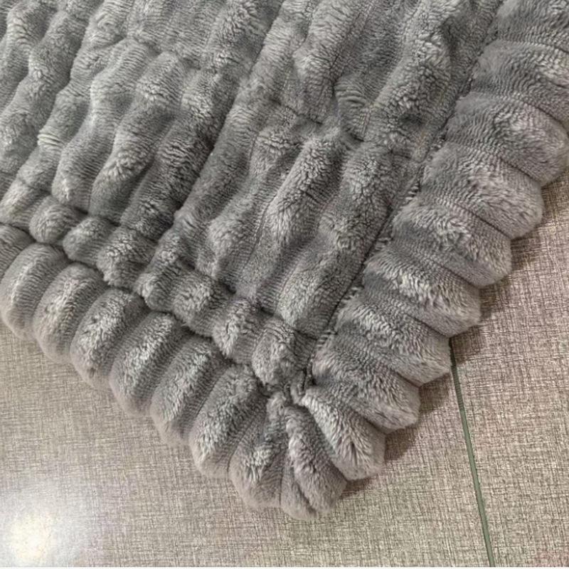 Solid Color Minimalist Sofa Cushion Autumn and Winter Anti Slip Pad Thick Quilted Protective Pad  Warm and Soft Sofa Mat Multiple Sizes Available
