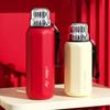 The New Stainless Steel Large-capacity Bouncing Steel Cover Thermos Cup Will Carry A Cup of Dual-use Gifts