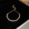 South Korea Dongdaemun Square Zircon Adjustable Bracelet Women's Simple Light Luxury Bracelet Personality Temperament High-end Jewelry