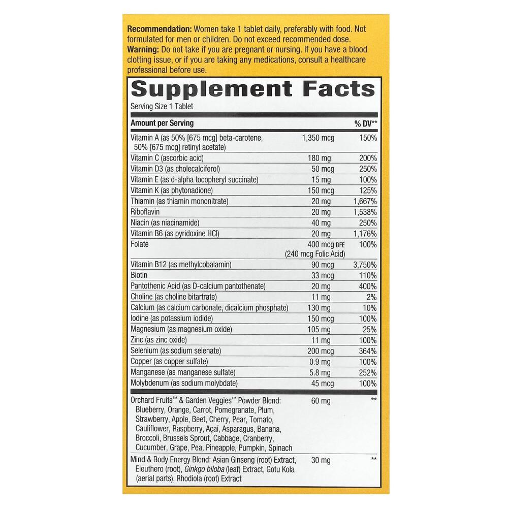 Natures Way Alive! Women's 50+ Ultra Potency Multivitamin, 60 Tablets