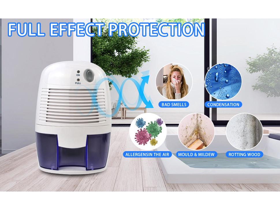 USB Small Dehumidifier for Bedroom - Air Moisture Absorber with Semiconductor Cooling