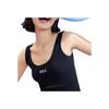 Fila Fitted Casual Knit Tank Top Women Tops Black F51W429103F-BK