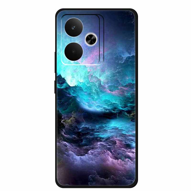 For Realme GT7 GT 7T Phone Case 7 T Bag Black Silicone Soft Back Cover Case For Realme 14 4G 15 Pro Cases Coque Protective Shell