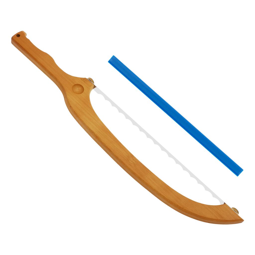 Wooden Bread Bow Knife Bow Bread Knife for Sourdough with Wooden Handle Bread Slicer for Homemade Bread Sourdough Bread Cutter