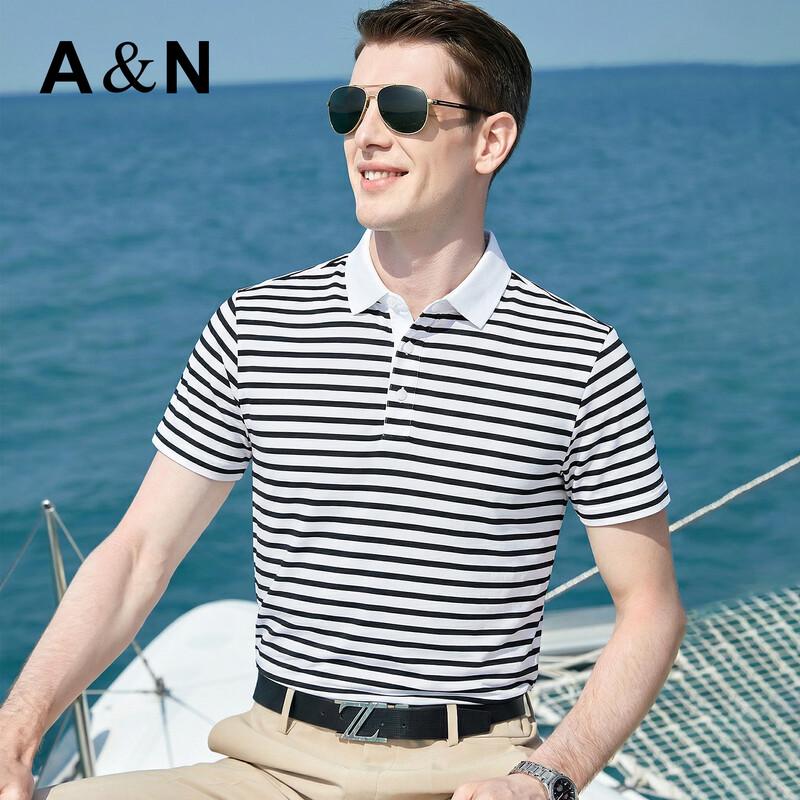 

Men s Cooling Ice-Smooth Striped Polo Shirt L