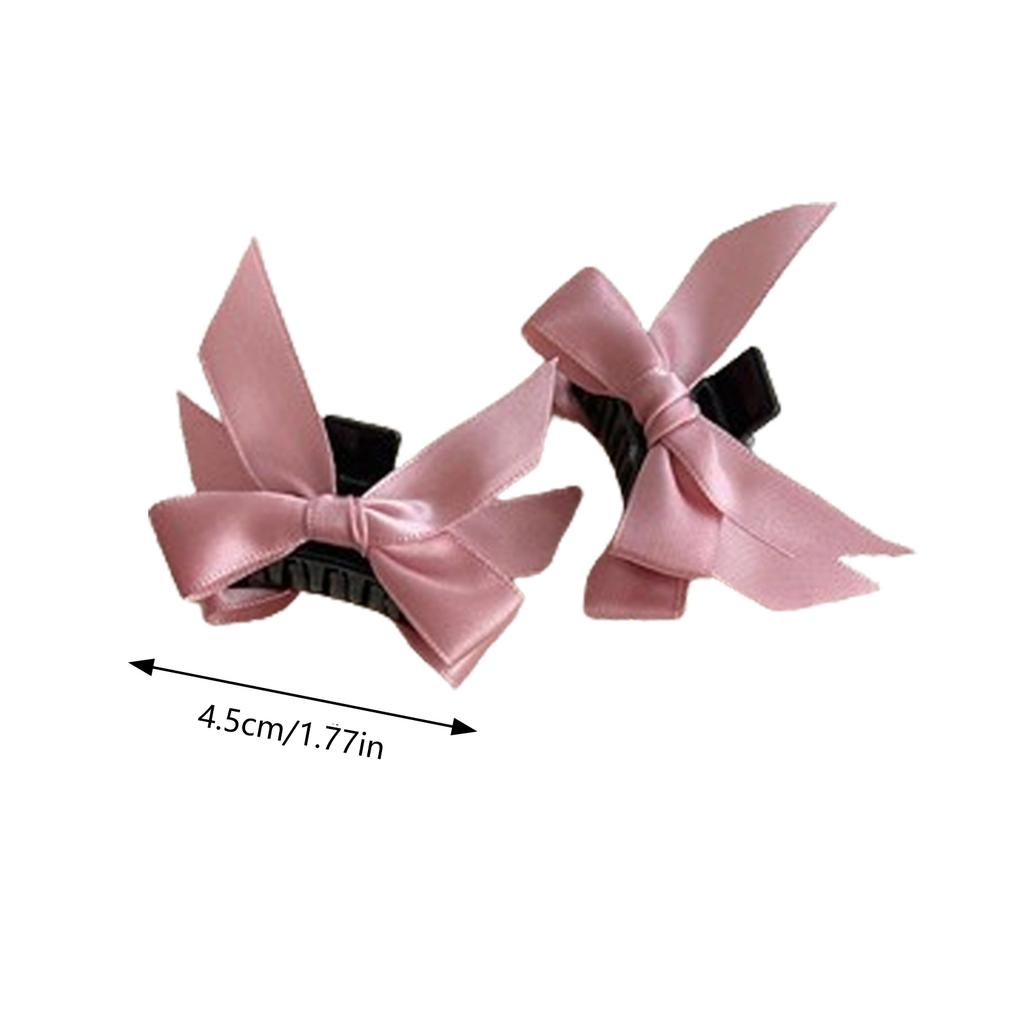 Small Bowknot Hairpin for Women Girls Korean Sweet Bangs Hair Claw DIY Supplies Accessories