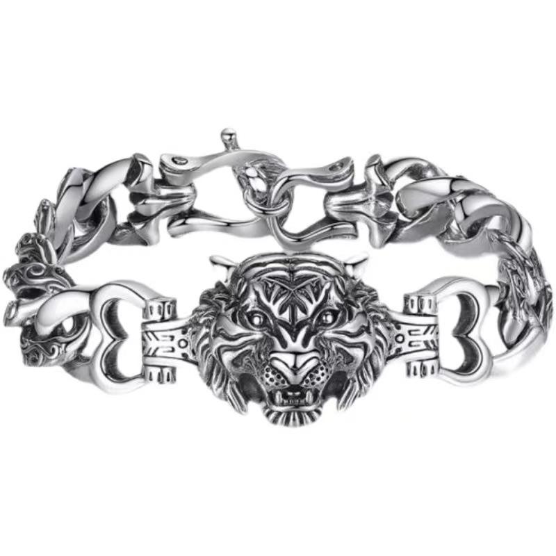 

Ретро трендовый мужской креативный браслет властный новый год тигра браслет-талисман персонализированный браслет