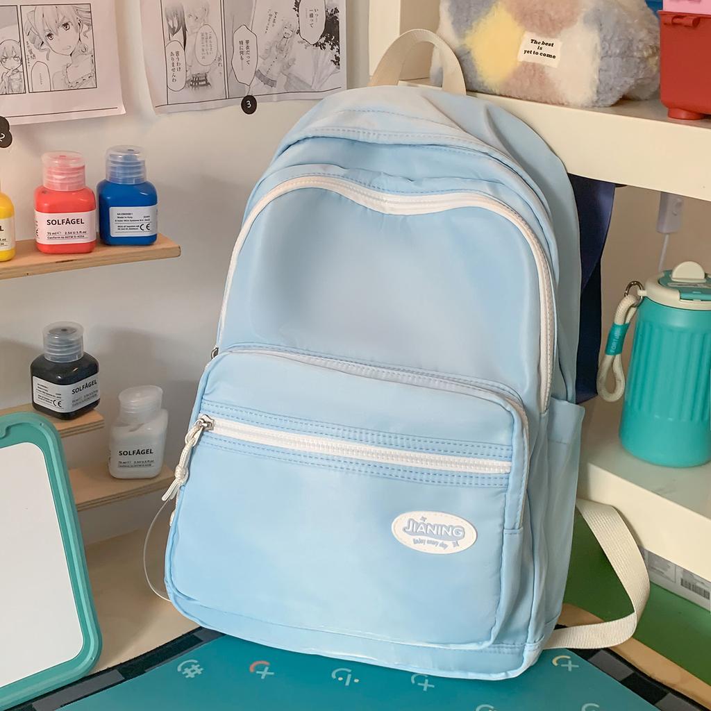 Schoolbag1011 Xiulong Japanese Small Fresh Casual Junior High School Student Schoolbag Simple Versatile Backpack Ins Lightweight Backpack