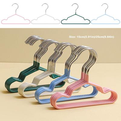 10PCS New Solid Color Pet Hanger Metal DIY Pet Clothes Hanger Non-slip Display Rack Mini Pet Store