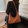 Large-capacity high-end explosive foreign style new versatile Mori niche Korean version retro casual underarm baguette bag