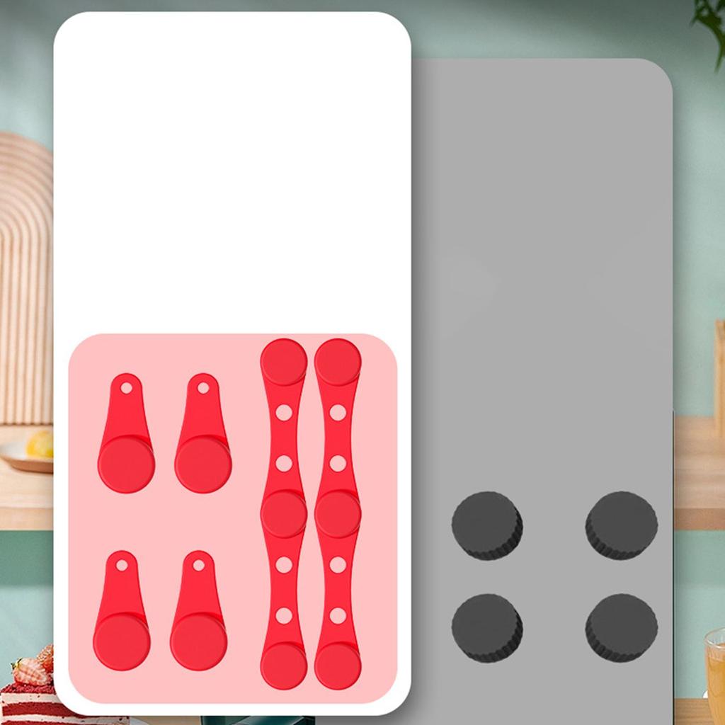 Silicone Air Fryer Liner Magnetic Buckle For Parchment Paper Air Fryer Magnetic Silicone Clips Air Fryer Liner Fixing Buckle