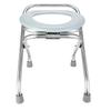 Stainless Steel Portable Toilet Seat O-Shaped Elderly Toilet  for Camping Hiking Trips