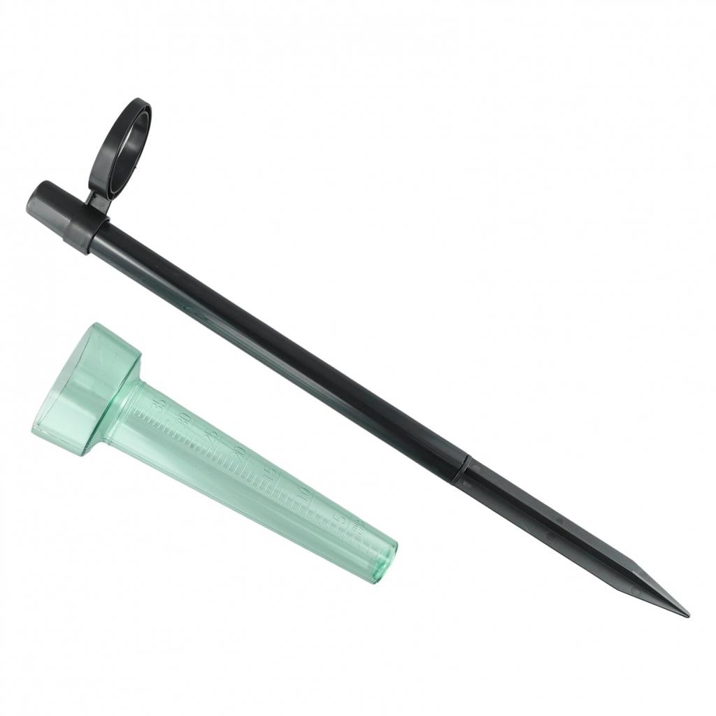 Rain Gauge Garden Outdoor Rain Meter Light Green Light Weight