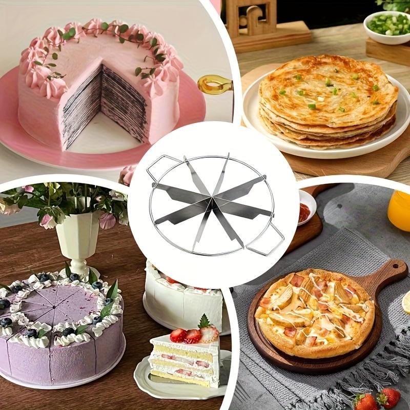 Stainless Steel Cake Cutter, Dessert Divider, Thickened Material, Heat-Resistant, Food-Safe, with Handle, Easy To Use, Quick and Sharp Cutting