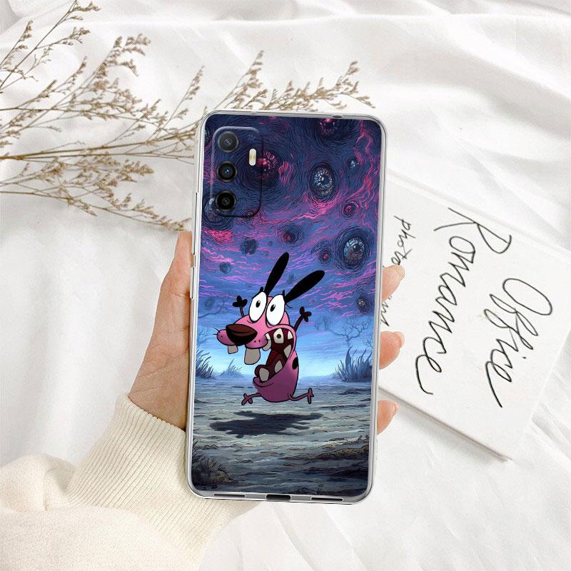 C-Courage C-Cowardly D-Dog Transparent Phone Case for Motorola Moto Edge 20 30 40 50 S30 Fusion Ultra Pro Neo Lite + G200 G23