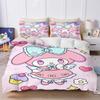 My Melody 3-Piece 1 Quilt Cover One Piece Bedding Set Comforte Luxus Exquisite Birthday Gift Polyester Home Decor
