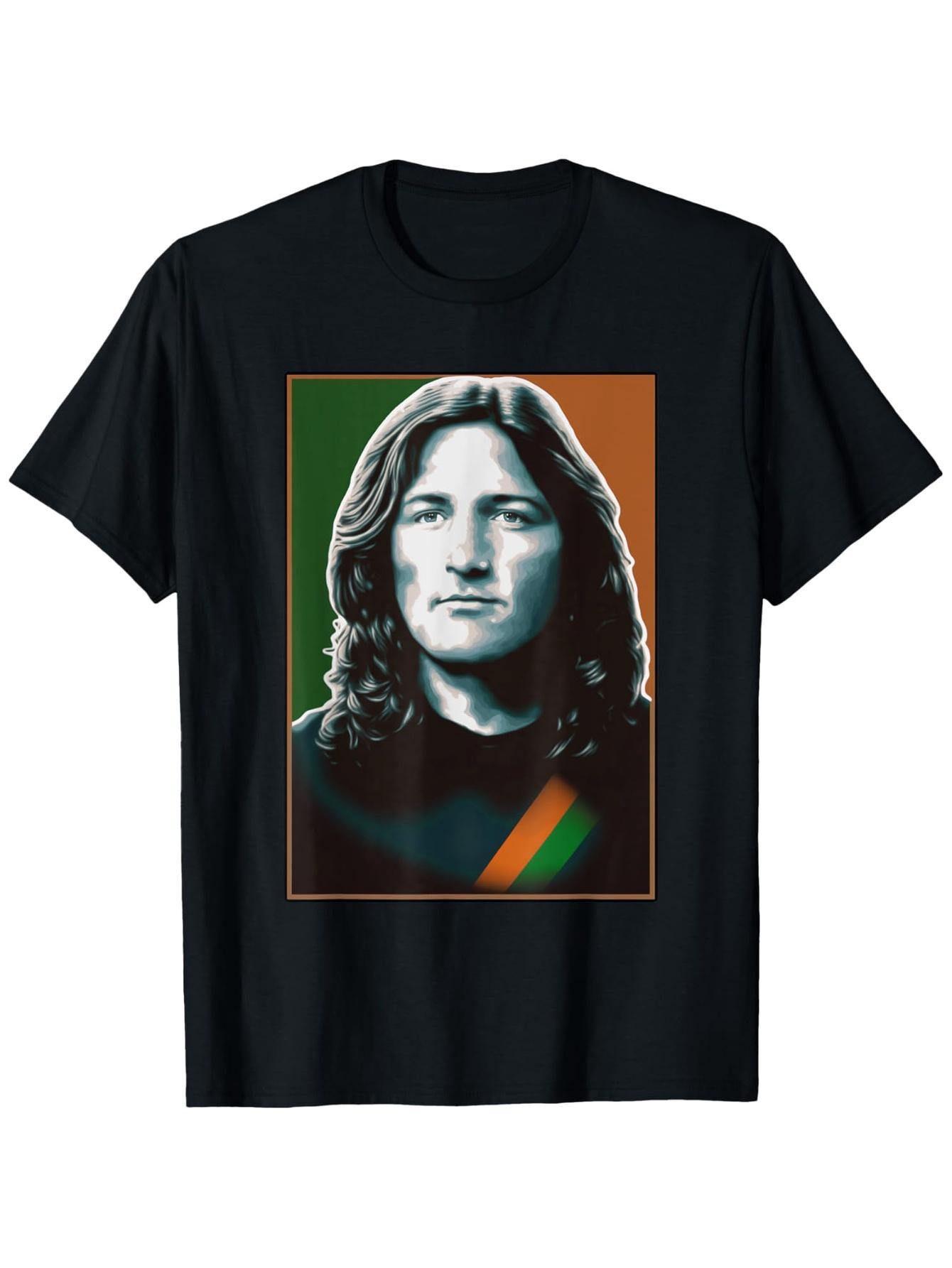 

Sands Irish Republican Party Themed Print Men s Loose-fitting T-shirt Pure Cotton Couple s Style Streetwear for All Seasons -... S разноцветный