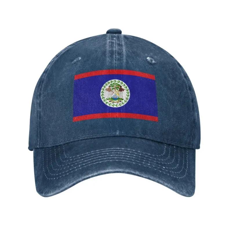 Custom Cotton Flag Of Belize Baseball Cap Sun Protection Unisex Womens Adjustable Dad Hat Summer