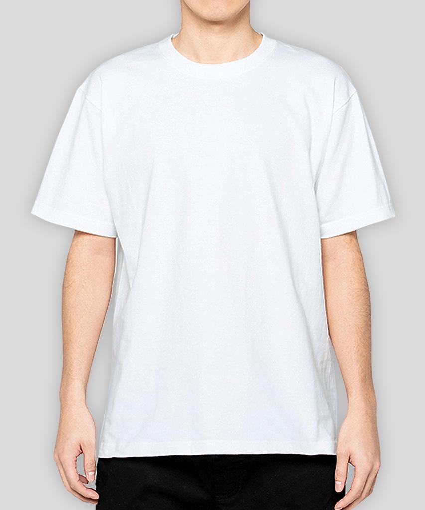 Peulinteuseuta [3Pack] 14-Count 7.4Oz Heavyweight Round Overfit Plain Short Sleeve T-Shirt
