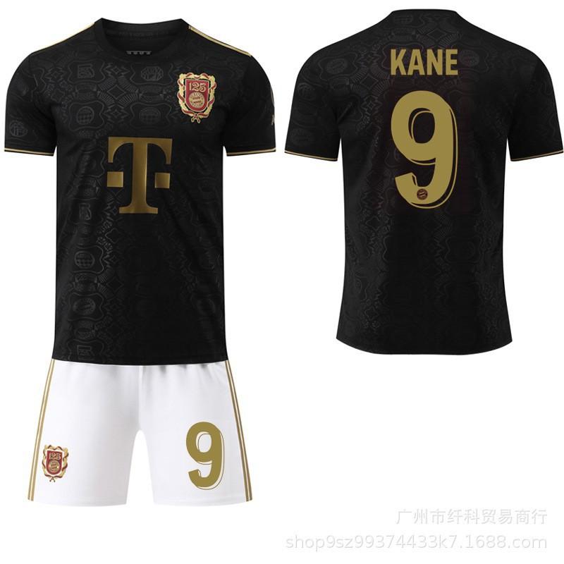 

2526 Club No. 9 Kane Jersey Sports Black Football Set Bayern 125th Anniversary Edition #22