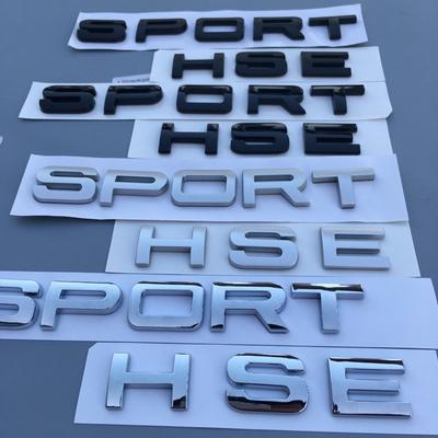 La+nd  Ro+ver Range Rover SPORT V8 HSE Letter Logo Badge Car Shape Trunk Oval Logo Sticker