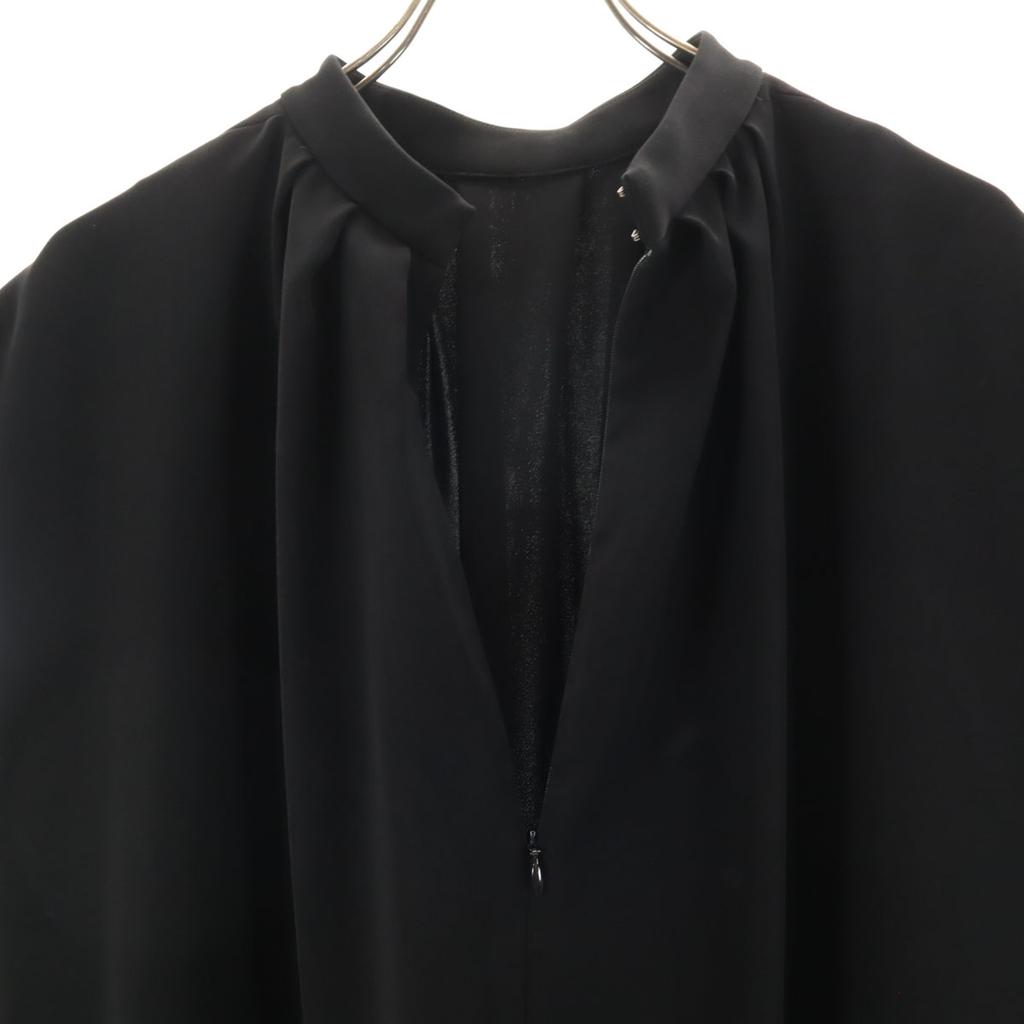 ENFOLD French sleeve Tuck Bottleneck Long dress 36 Black series Women Used
