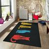 Cute Cat Carpet Minimalist Design Cat Line Room Decorative Modern Rug Home Decor Non-Slip Cloakroom Floor Mat Room Aesthetic