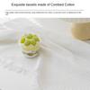 Nordic Cotton Linen Tablecloth Rectangular Coffee Table Tassel Lace Tablecloth
